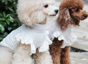 Sunmmer Girl Dog T-Shirt 100% Cotton T-Shirt Small Dog Shirt Soft Costumes Pet Dress