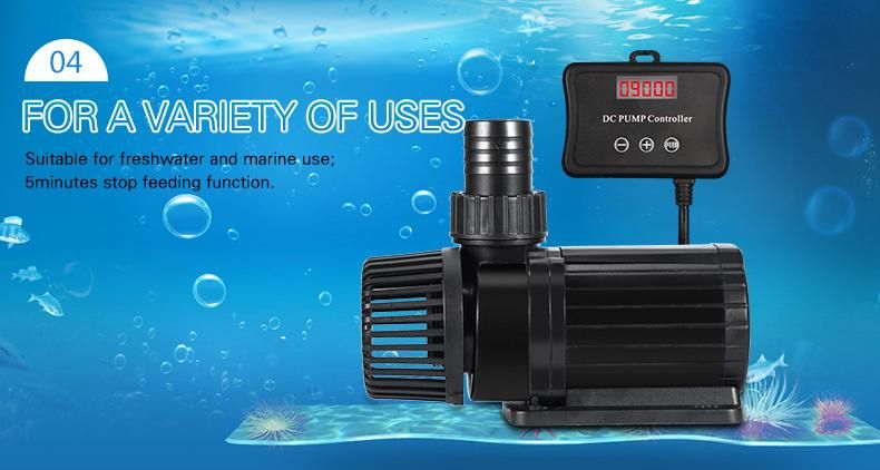 Controllable DC Flow Water Pumps with Flow Displayed 12000lph 3000gph