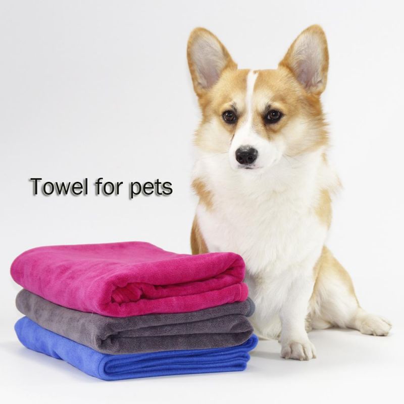 Super Absorbent Microfiber Fast Dry Pet Product Soft Pet Bath Towel
