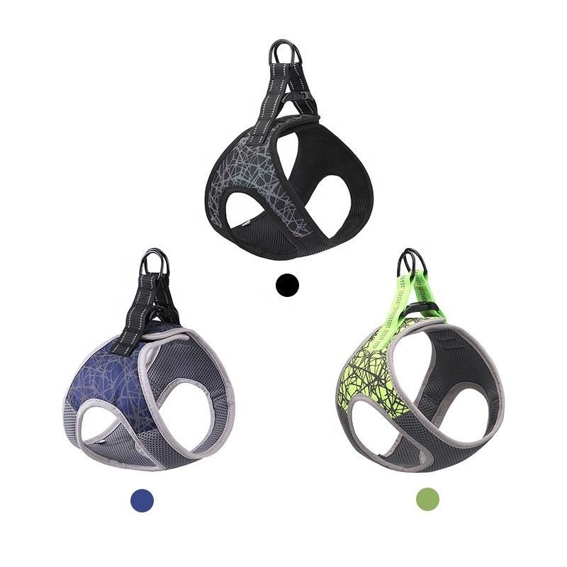 High Quality Wholesale Custom Color S-XL Quick Release Buckle Nylon Dog Harness//