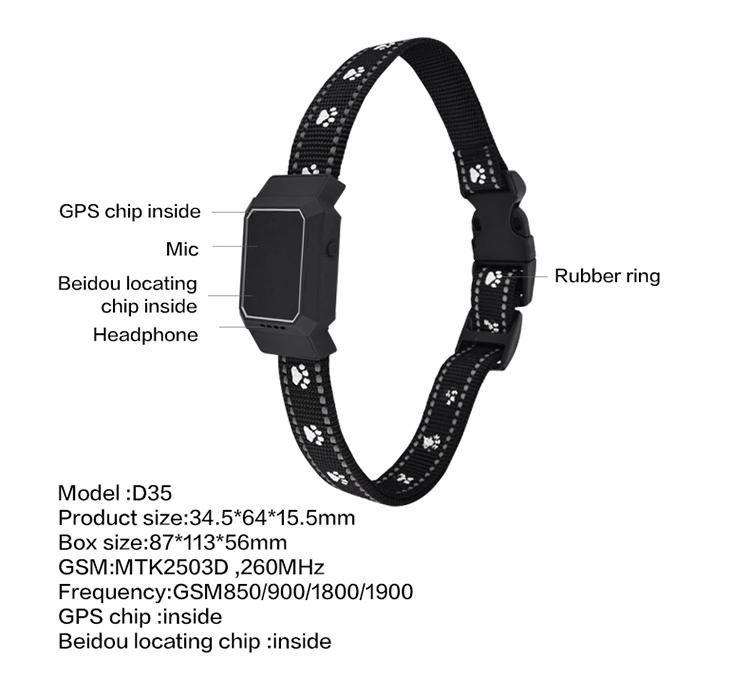 Dog / Pets GPS Tracker Collar Customized New Design Dog Collar