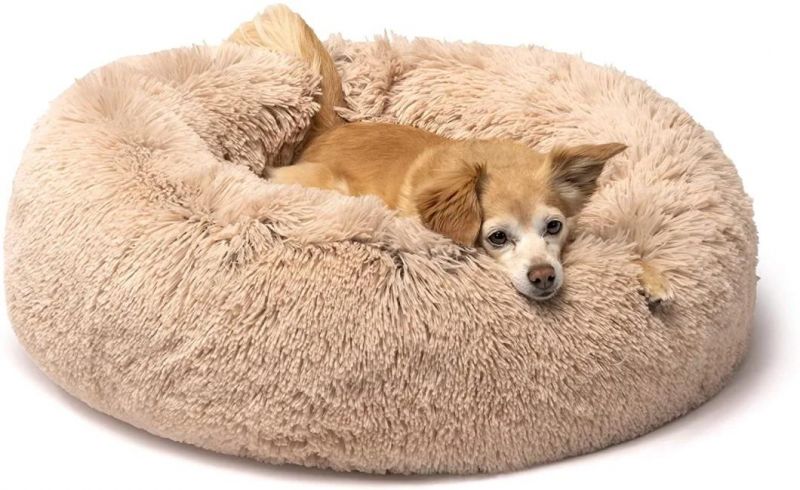Self Warming Indoor Round Pillow Cuddler Dog Bed