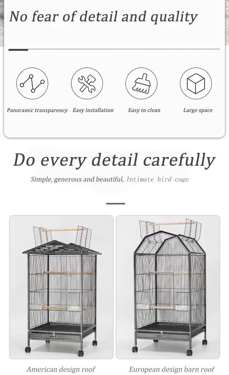 Wholesale Large Metal Vintage Pet Bird Breeding Cage