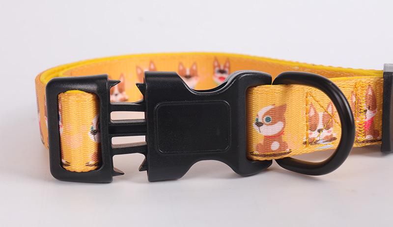 New Design Polyester Pet Lovely Dog Harness Leash Set with Bowtie Collar Bandana and Poop Bag/Popular