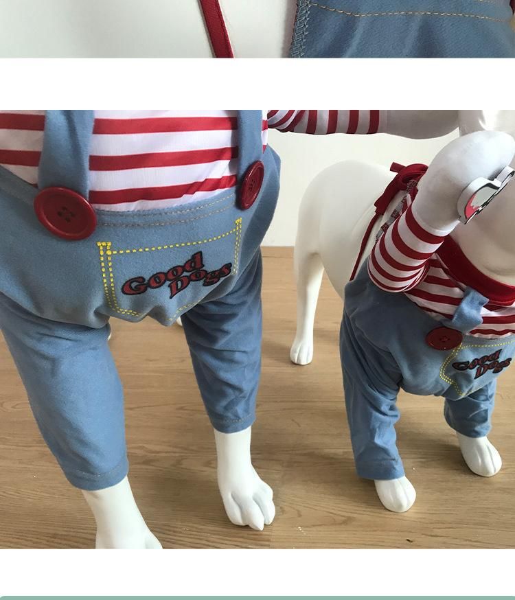 Fatal Doll Dog Transformed Into Halloween Pet Wig Costume Medium and Large Dog