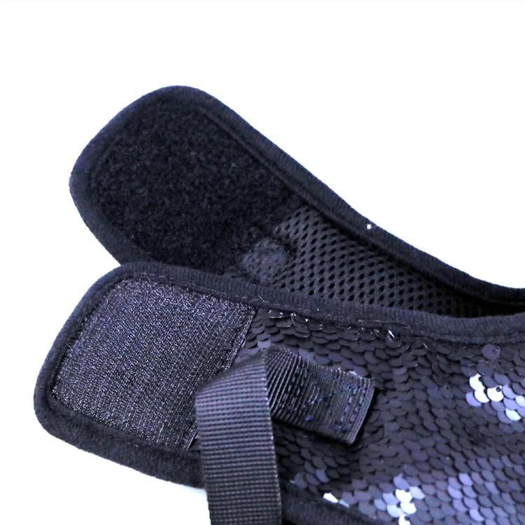 Retractable Silver Sequin Characteristic Dog Harness