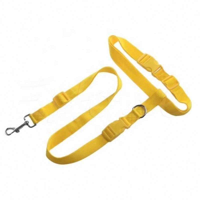 Adjustable Hands Free Leash Dog Pet Lead Waist Belt for Jogging Walking Running Black B0723cfqcq All Seasons