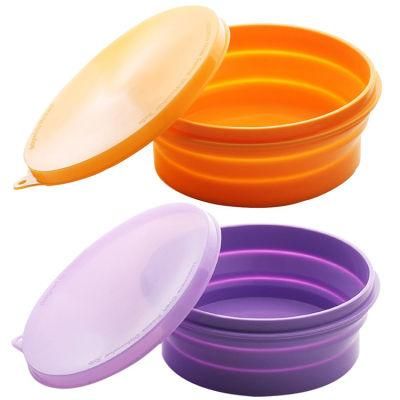 New Outdoor Travel Portable Collapsible Foldable Silicone Puppy Doogie Dog Bowl