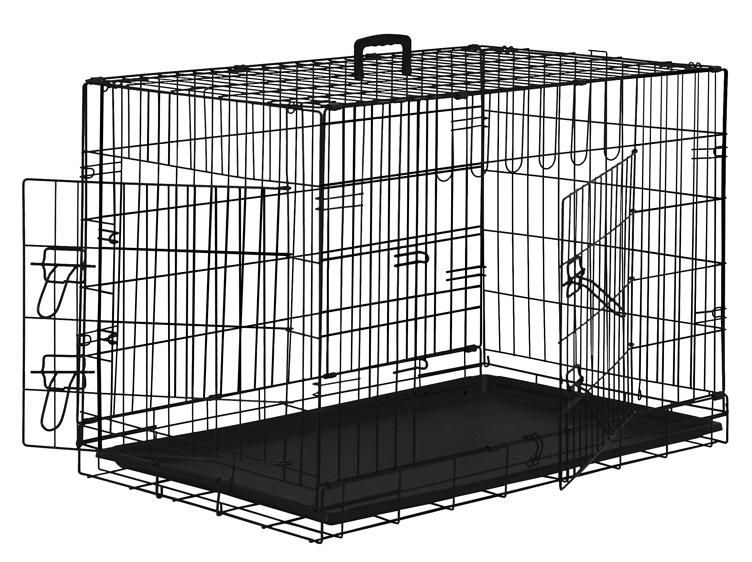 Metal Pet Cage for Dogs with Double Doors (IDW027)