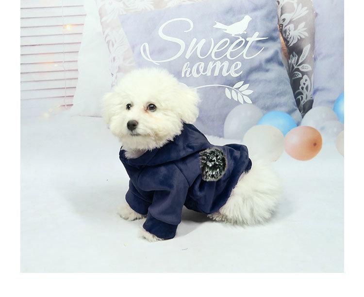New Design Red and Black Two Color Pet Winter Hoodies Pet Clothes