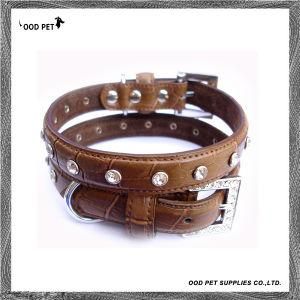 Bling Crystals Croc Dog Collar and Lead Set (SPC7075)