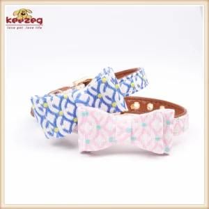 Two Colors Bowknot Cat Dog Collars for Small Medium Pets Kc0169