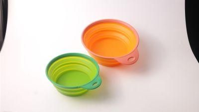 Natural Silicone Pet Product Dog Travel Bowl