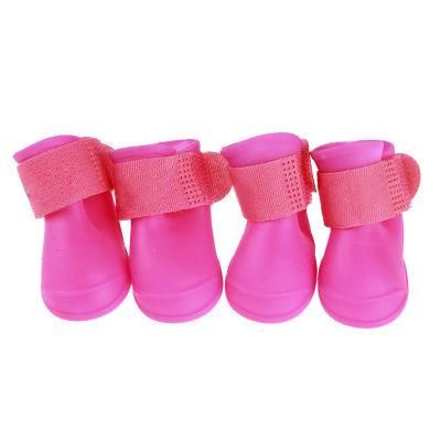 Supplier Silicone Rubber Pet Shoes Waterproof Rain Boots