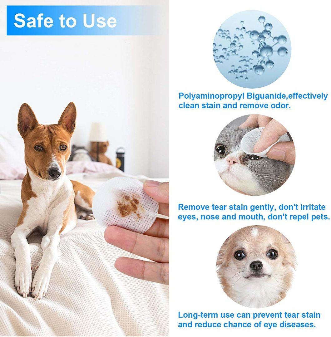 Manufactory Offer Pets Eye Cleaner Cotton Pads Cleansing Wet Wipes for Dogs and Cats Use