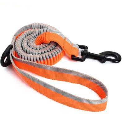 Durable Nylon Reflective Bungee Dog Leash for Medium Dog