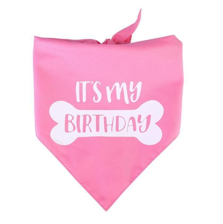 Happy Birthday Dog Bandana for Girls Boy Pets - 100% Cotton