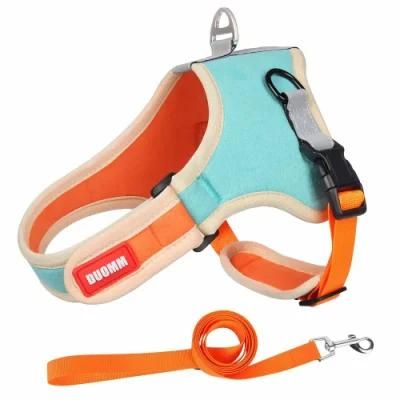 Soft Dog Harness Comfortable Suede Pet Harness with Leash Set