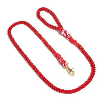 Private Label Custom European Colorful Handmade Cotton Rope Dog Leash