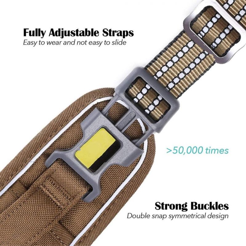 Outdoor Pet Vest Reflective Oxford Soft Breathable Vest Easy Control Pet Harness