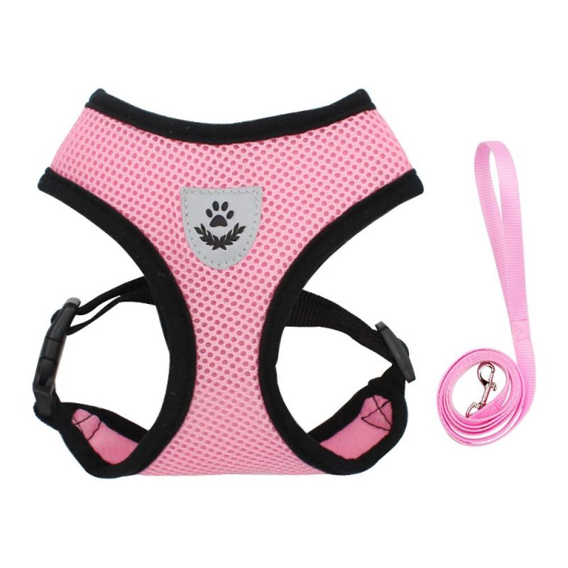 Pets Soft Breathable Air Mesh Reflective Bands Safe Comfortable Dog Harness