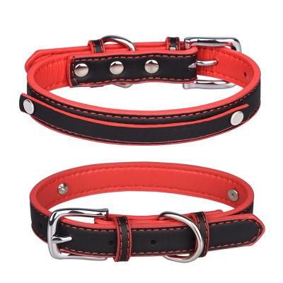 Solid Pitbull Dog Collars Microfiber Wholesale Dog Collars Custom Designer Collar for Dog