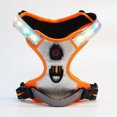 Adjustable with Release Buckle LED Light Dog Harness