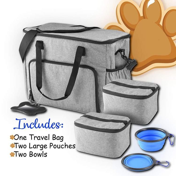 Large Capacity Space Dog Travel Storage Bag Wholesale Portable Pet Food Bag for Outdoor
