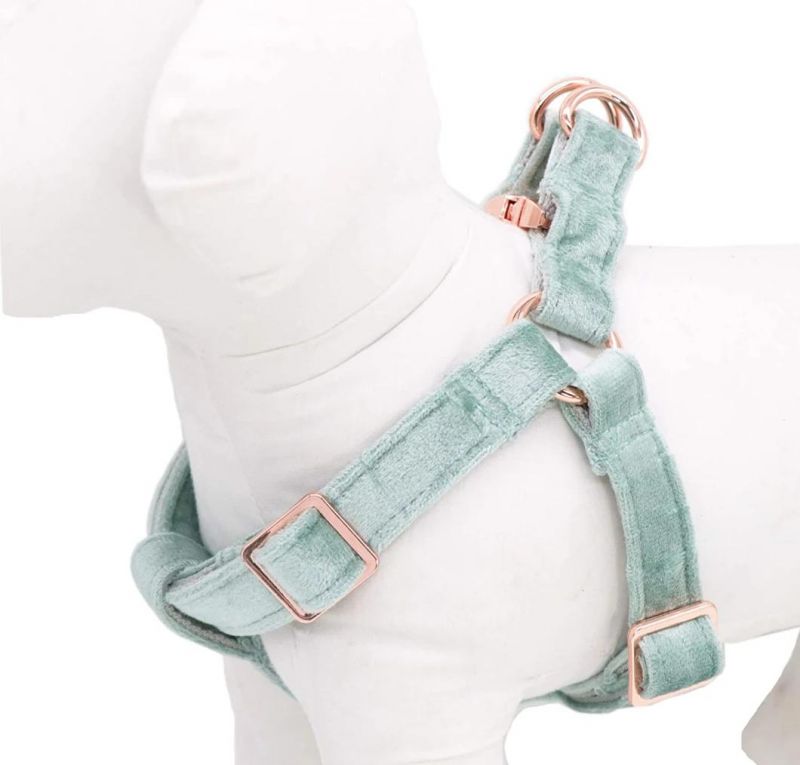 Dog Halter Harness, Velvet Dog Harness, No Pull Dog Halter Harness