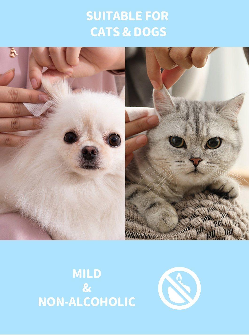 Pet Products Pet Accessories Cat Litter Towel Wipes Hand Tool Eye/Ear Wipe Suitable for Cats and Dogs, Remove Tear Baby Products Texitile Baby Products