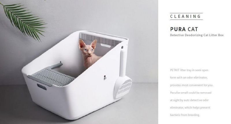 New Luxury Detective Automatic Deodorizing Cat Litter Box with Easily Detach and Clean
