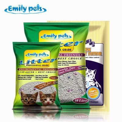 Emily Pets Produce Clumping Natural Bentonite Cat Sand Pet Product