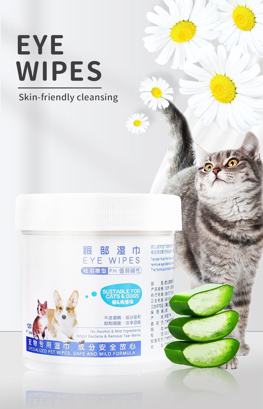 Eyes /Ears Cleaning Wipes No Irritants and Alcohol Contains Various Edible Flavors Scents Non-Woven Fabric and Bamboo Paper Anti Virus OEM Accepted Formula