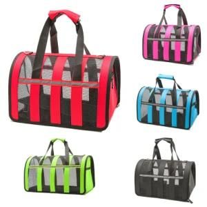 Outdoor Dog Bags Travel Pet Nylon Stripe Breathable Cat Carrier Bag Colorful Handbag S-L Size Easy Carry Pet Bag Pet Cages Print1 Buyer