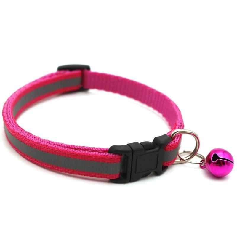 Pet Collar with Bell Adjustable Buckle Dog Collar Cat Puppy Pet Supplies Accessories