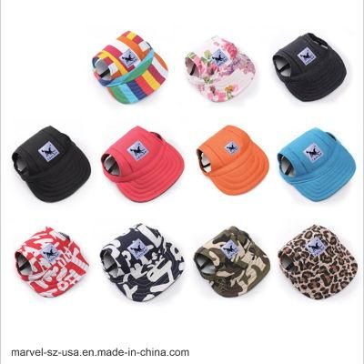 Summer Print Baseball Dog Pet Hat Cute Pet Accessories for Small Dogs