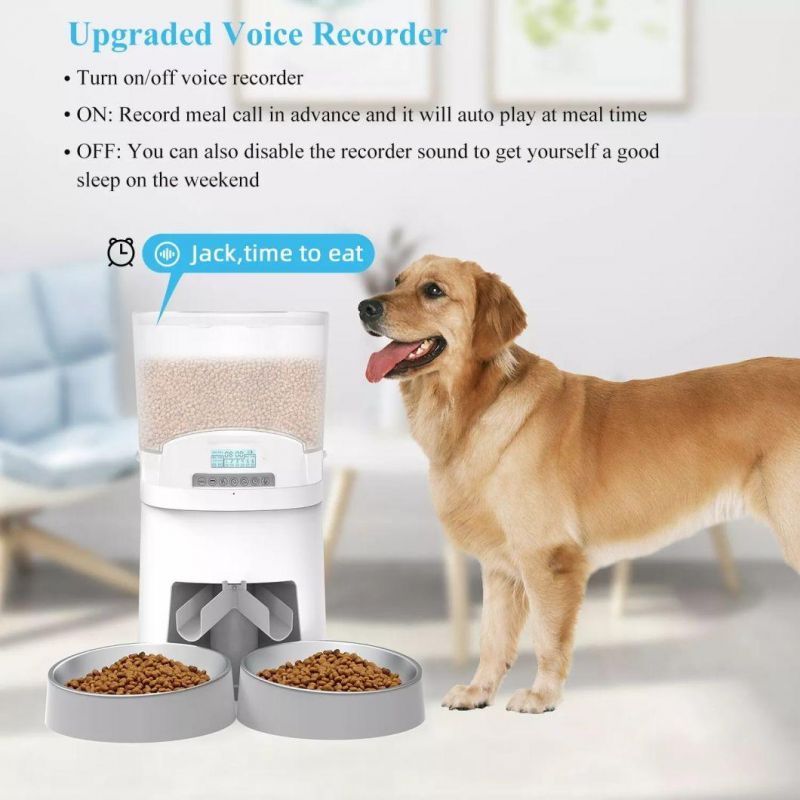 Automatic Two Way Cat Dog Feeder with 7L Large Capacity for Pets Feeder