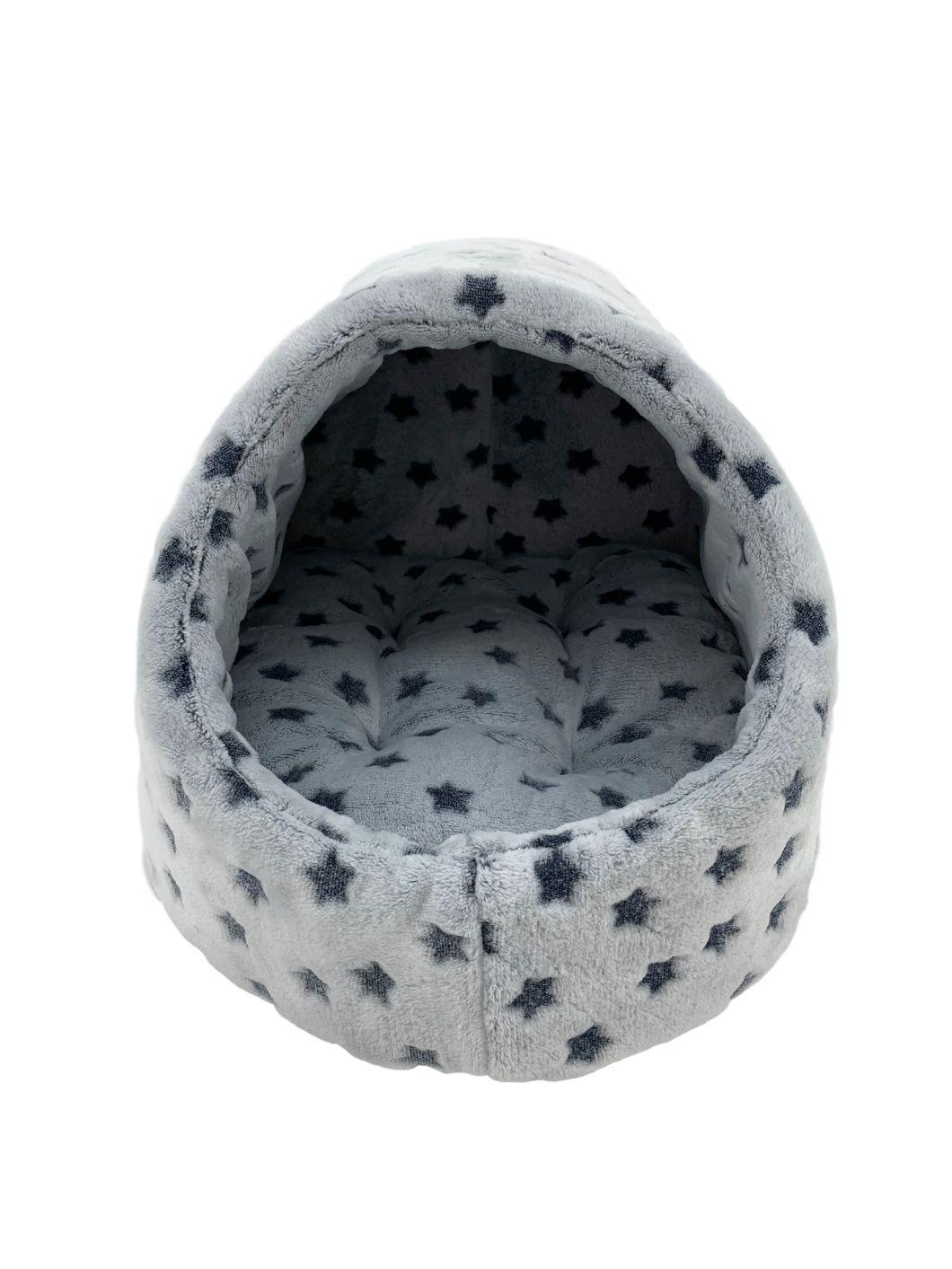 Grey Star Warm Cute Cat House Pet Toy