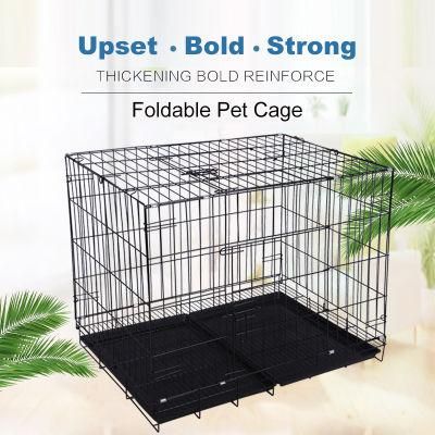 Folding Bold Pet Cage with Double Doors