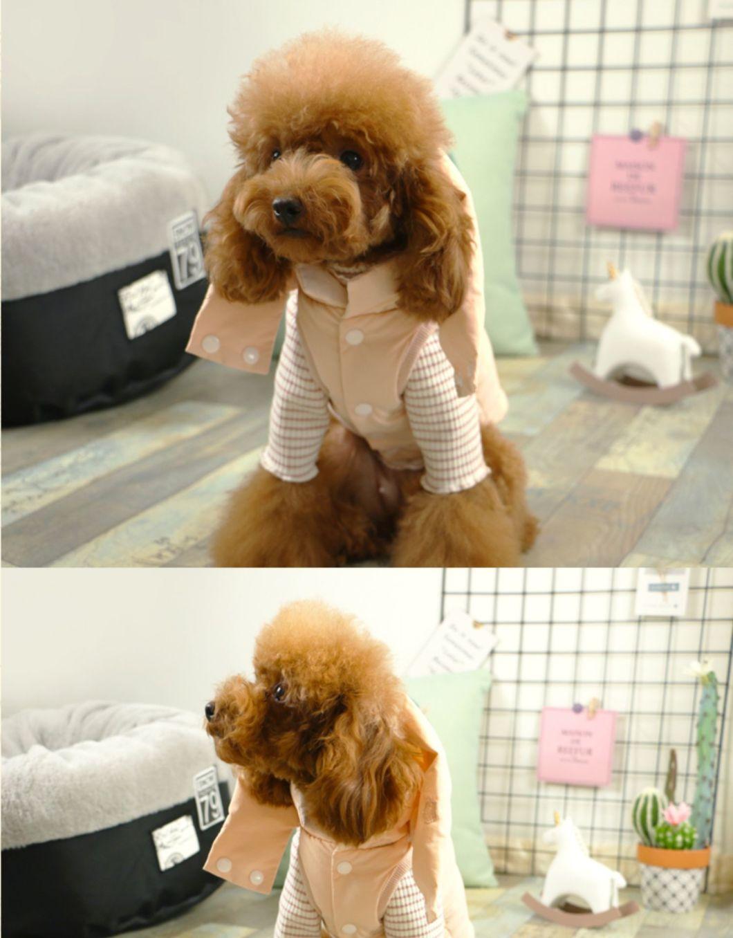 Custom Logo Luxury Designer Waterproof Pet Clothes Warm Dog Coats New Design Dog Clothes
