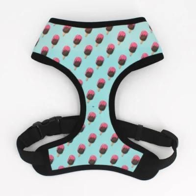 2020 Sublimation Custom Soft Padding Pet Dog Harness