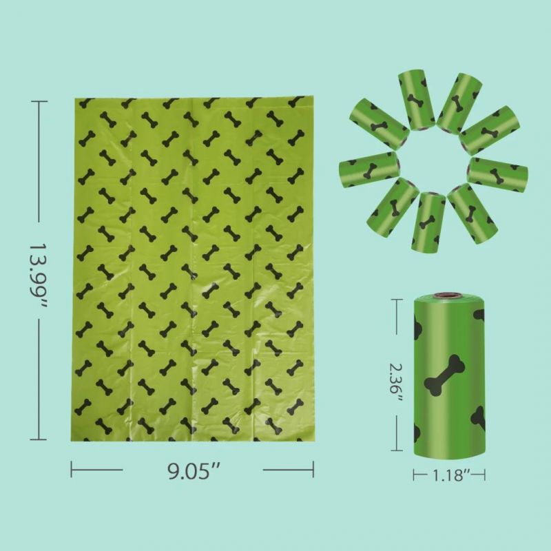 Dog Poop Bag Biodegradable Waste Bags with Dispenser Eco Friendly Poop Bags for Dog Doggy Scented Garbage Bag