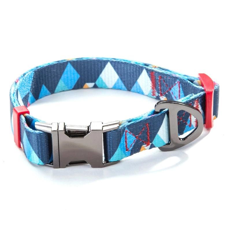 Wholesale Customized Thick Sublimation, Quick Release Leash Metal Hook Training Dog Collar Set