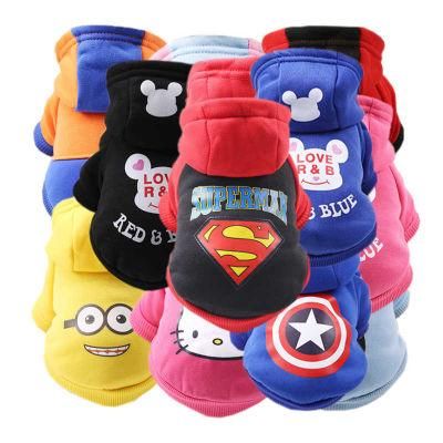 Autumn Winte Fleece Dog Hoodie with Multiple Styles