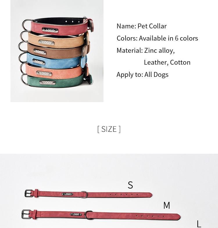 High Quality Cord N De Tracci N En Cuero Multicolor Microfiber Leather Cotton Pet Supplies Dog Leash Set Fabric Dog Collar