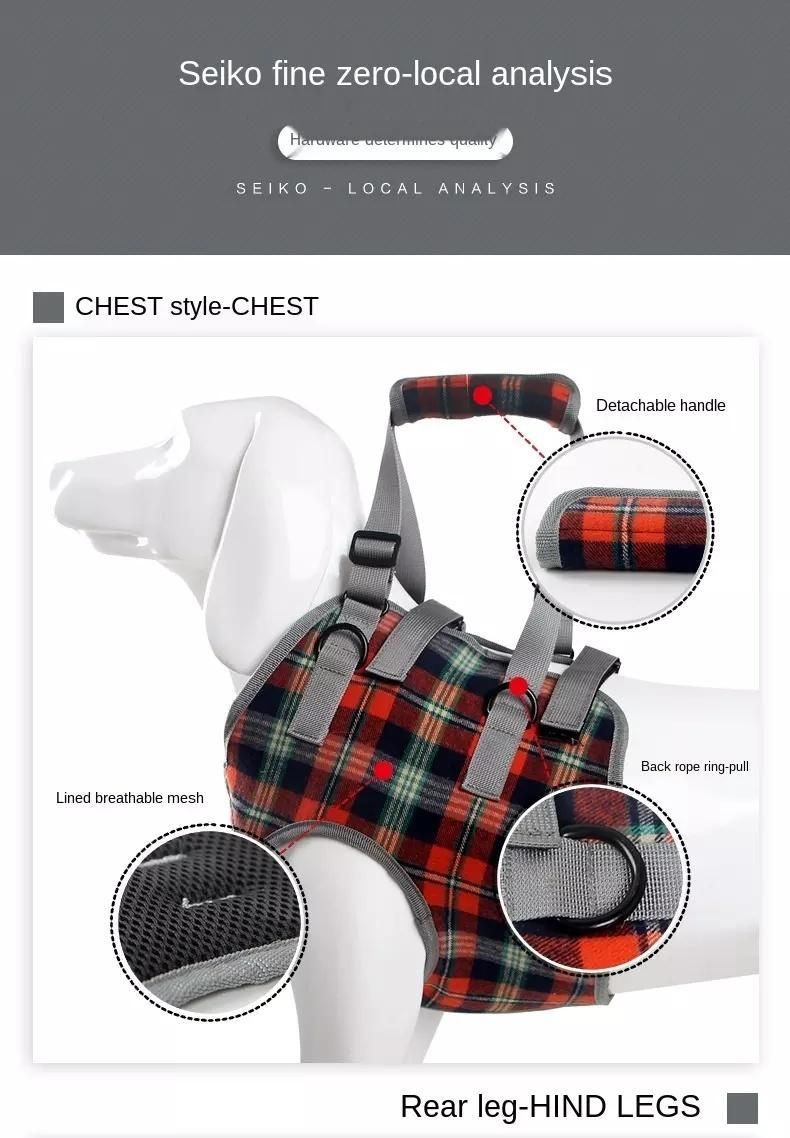 Factory Directly Professional Old Pet Dog Sling Disabled Joint Injuries Arthritis Dog Walk Assist Auxiliary Belt