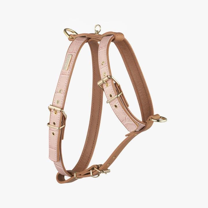 Luxury Leather Dog Harness Adjustable Vegan Leather Dog Harness Personalized Dog Harnesses