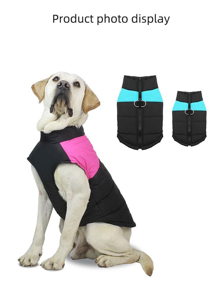 Dog Products, Dog Cold Weather Coat, Reflective Waterproof Winter Pet Jacket, Warm Cotton Lined Vest Windproof Outdoor Apparel for Small Medium and Large Dogs