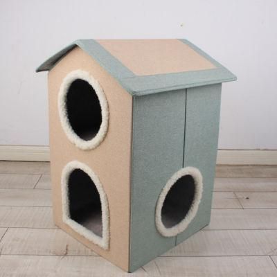 Cat House for Cats Folding Pet Product to Easy Carry