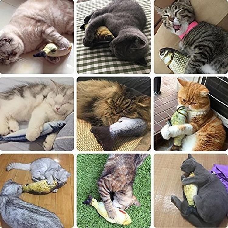 Pet Products Catnip Fish Toys for Cats Dogs Playing Chewing